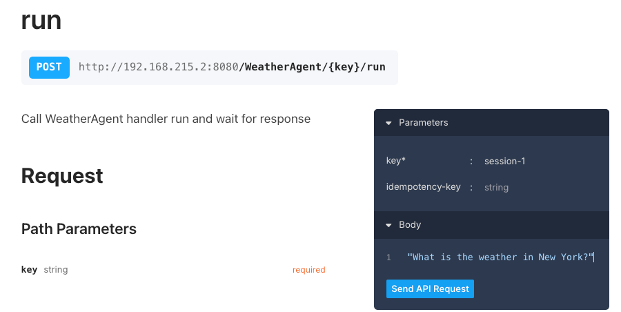 在 UI 中发送请求